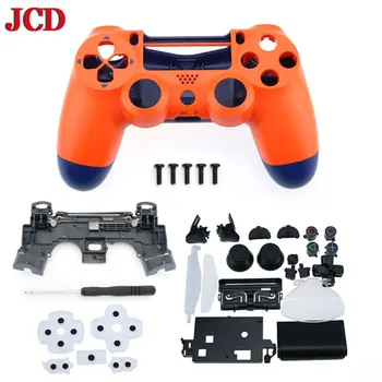 JCD 1SET Pilns Komplekts Korpusa Apvalks Remonts Pogas Lietā Par DualShock 4 PlayStation 4 PS4 Pro JDS 040 JDM-040 Kontrolieris Vāciņu