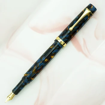 Jinhao Akrila Sveķu Zilu Tintes Pildspalvu Skaistu Tintes Pildspalvu ar Pārveidotāju EF/F/Smilga Nib Uzņēmuma Birojā Skolas Rakstot Dāvanu Pildspalvas