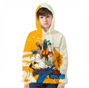 KARSTĀ Anime Dievs Vidusskola Hoodies sporta krekli Zēniem/Meitenēm Modes Ikdienas Anime pelēkā vārna bērnu puloveri Kapuci zēnu Drēbes