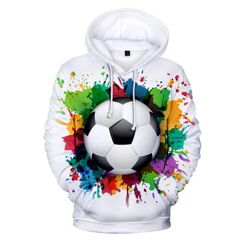 Karstā Rudens 3D futbols futbola Hoodies Vīriešiem, Sievietēm, sporta Krekli Jaunu Bērnu, 3D balts+melns pelēkā vārna Piemērots zēni meitenes gadījuma puloveri