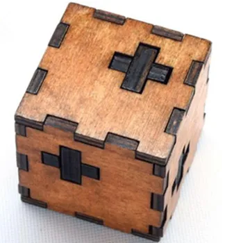 Koka rotaļlietas, puzles bērniem, bērnu, pieaugušo izglītības mācību montessori jigsaw puzzle kuba box prāta spēles posmā Šveices kuba