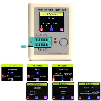 LCR-TC1 3.5 collu Krāsains Displejs, Multifunkcionāla TFT Apgaismojums Tranzistors Testeri 3.5 collu Ekrānu, Daudzfunkciju Tranzistors Testeris