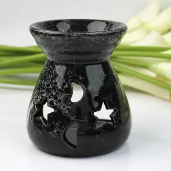 Melnās Keramikas Eļļas Degļi Lavandas Aromterapijas Smaržas Dāvanu Smaržu Svarīgi