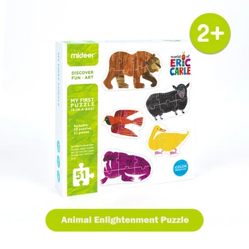 MiDeer Bērnu Hungry Caterpillar Dzīvnieku Izziņas Apgaismības Puzzle Bērnu Big Agrīnās Izglītības Rotaļlietas, Dāvanas Bērniem