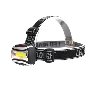 Mini COB LED Lukturis 3 Režīmi Ūdensizturīgs Galvas Gaismas Lampa Lāpu Lanterna 40g Izmantot AAA Akumulatoru Comping Shiping