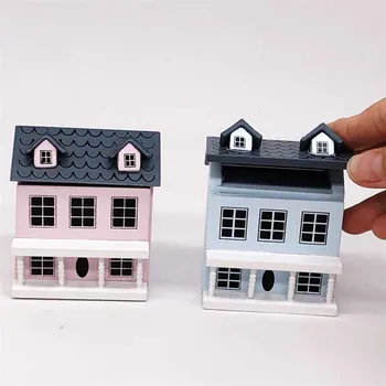 Miniatūra leļļu Namiņš Mini Koka Villa Modeli, Rotaļlietas Bērniem, Bērnu Ziemassvētku Ziemassvētki Dzimšanas dienas Dāvana