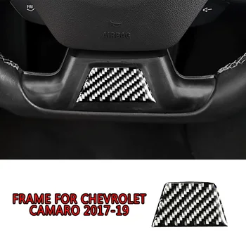 Nekustamā Oglekļa Šķiedras Stūre Uzlīme Apdari Par Chevrolet Camaro 2017-2018-2019 Stūres Attiecas Aizsargātu Interjera Aksesuāri