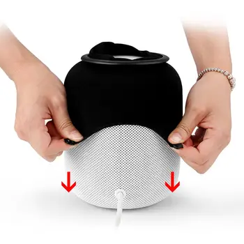 Nepievelk putekļus seguma Lietā 360 Grādu Pret Putekļu Praktiski Izturīgs Apple HomePod Smart Skaļruņu Aksesuāri