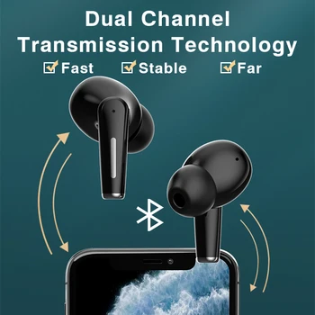 Newmsnr P10 ANC, Aktīvās Trokšņu Slāpēšanas Bezvadu Earbuds Hi-Fi Dziļi Bass Bluetooth Austiņas Bluetooth5.1 Austiņas Austiņas