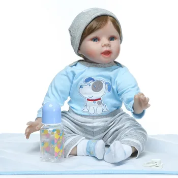 NPK 55cm Silikona Atdzimis Bērnu Lelles Baby Lelle Dzīvs Reāli Boneca Bebe Spilgti Reālā Meitene Lelle Atdzimis Dzimšanas dienas, Ziemassvētki