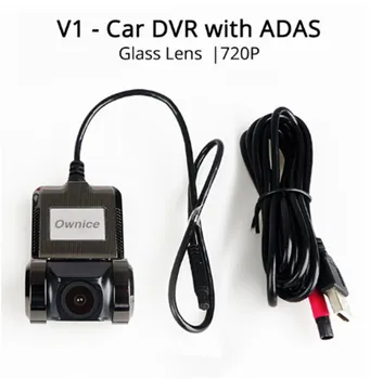Ownice V1 V2 Mini ADAS Auto DVR Carmera Dash Cam Full HD1080P Auto Video Reģistratoru, G-sensors, Nakts Redzamības Dashcam piederumi