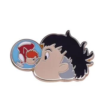 Ponyo on the Cliff by the Sea anime rīcības attēls prefekts kvalitātes burbulis Ponyo broša bērniem, Rotaļlietas, mājas apdare