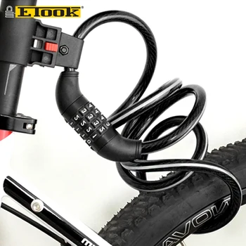 Premium Etook Velosipēdu Kodē Wire Cable Lock Cikls Kopā Bagāžnieka Atslēga Mountain Bike Anti Theft Drošības Bloķēšanas Mājas