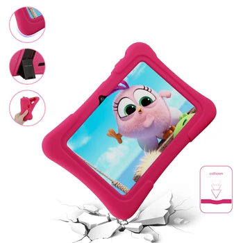 PRITOM K7 7 collu Bērniem Tablete Android PC 10.0 1GB RAM, 16GB ROM Četrkodolu Tabletes, WiFi, Bluetooth, Dual Kamera ar Bērniem Tablete Gadījumā