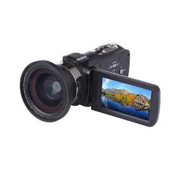 Profesionālās 37mm Makro+72mm Platleņķa Objektīvs 0.39 X Full HD (4K Videokamera