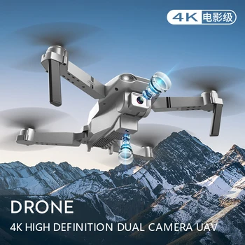 RC Dūkoņa 4K IZŠĶIRTSPĒJAS Dual Kameras Profesionālo Aerial Photography WIFI FPV Salokāms Quadcopter Augstums Turiet DronToy