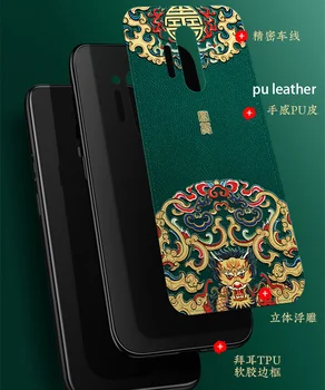 Reljefs Ādas Aizmugurējo Vāciņu Oneplus 8 Viens Plus 8 Oneplus 8 Pro Gadījumā Īpašu Ķīnas Stila Telefonu Gadījumos Aixuan
