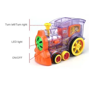 Rotaļlietas un preces vaļaspriekam Automātisko Izvietojumu Domino Vilcienu, Automašīnu Tunelis Sliežu ceļa Vilcienu Slots Koka Dzelzceļa Rotaļlietas Izglītības DIY Rotaļlieta Dāvana