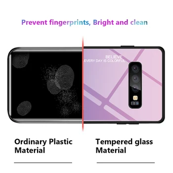 Rūdīta Stikla Case For Samsung Galaxy S10 S10e A7 A8 A9 A6 Plus 2018 A7 A5 Līdz 2017. J8 J4 J6 Plus S8 S9 Plus Piezīme 8 9 10 Vāciņu