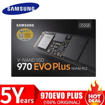 SAMSUNG SSD 970 EVO Plus M. 2 2280 NVMe 500 GB 250GB Iekšējo Cieto Disku Cieto Disku (HDD M2 Klēpjdators, Desktop PCLe 3.0x4 mlc augstas
