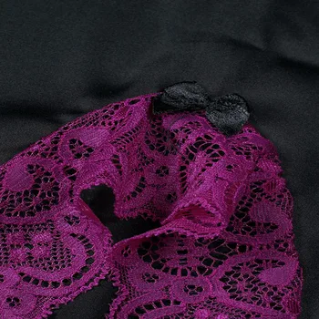 SEBOWEL Sexy Sievietes Mežģīņu Satīna V-veida kakla Apakšveļa Kleita ar spēļu Sandales Sieviešu Piedurknēm Backless Nightgowns Dāmas Lingeries Komplekti