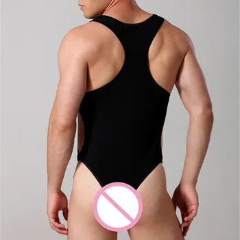 Sexy Undershirts Vīriešu Fitnesa acs Bodysuit Pārredzamu Struktūru Valkāt Vīriešu Apakšveļa Vīriešu Bodysuits Milzīgais Undershirts Sleepwear