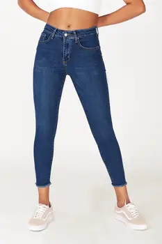 Sievietēm, Tumšām Skinny Džinsa Rikšotāju Detalizētu Jean Kokvilnas Streetwear Modes Vintage Jeans Vasaras Ziemas Turcija 2021