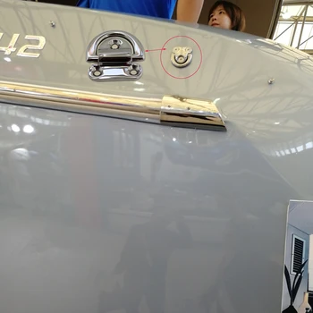 Spogulis Nerūsējošā D gredzenu Klāja Locīšanas Pad Acu Nerūsējošā Tērauda 316 Stiprinājums piesaista Radžu Jahtu/Laivu 6mm 8mm 10mm