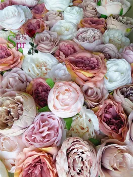 SPR Bezmaksas Piegāde kāzu dekorēšana Mākslīgo ziedu sienas, galda runner kāzu fons ziedu ceļu svina ziedu