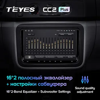 Teyes CC2 PLUS Android Auto Multimēdiju atskaņotāju, Auto DVD VW Volkswagen Golf, Polo Tiguan Passat b7 b6 skoda rapid octavia Radio