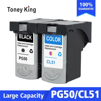 Toney Karalis PG 50 CL 51 PG50 CL51 Tintes Kārtridži Canon Pixma iP2200 iP6210D iP6220D MP150 MP160 MP170 MP180 MP450 Printeri