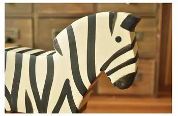 TPRPLH 2gab/Daudz Ziemeļeiropā Zebra Figūriņas Radošo Koka skulptūru Dzīvnieku Modelis, Mājas Dekoru, Dāvanas, Amatniecības BR114