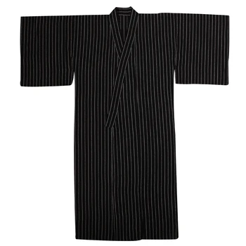 Tradicionālā Japāņu Kimono Vīriešu Kokvilnas Drēbes Yukata Vīriešu Vanna Drēbes Kimono ar Jostu Vienādu Posmu Izpildes Samurai Apģērbi