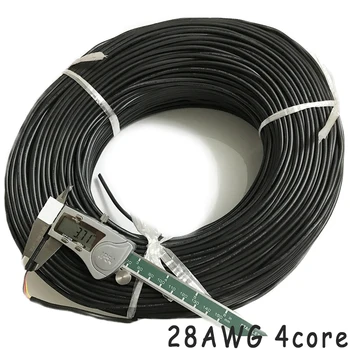 UL2464 28 AWG 2 3 4 5 7 8 9 core kabelis, USB, Peles, Tastatūras Vads 10m DIY PVC kabeļu Mīkstu apvalku, līnijas Kontrole, Stieple Bezmaksas piegāde