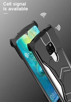 Ultra Slim Alumīnija Bruņas Magnētisko Vāciņu Gadījumā Huawei Mate 20 6.53 collu 3D Malu Aizsardzības un Tukša Metāla Touch