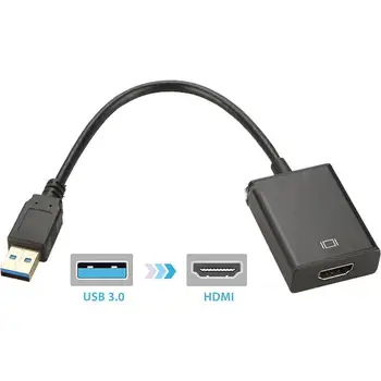 USB 3.0 Video Adapteri Full HD 1080P Converter USB 3.0 uz HDMI saderīgu Datoru, Klēpjdatoru Windows 7/8/10 PC
