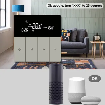 Vancoo Wifi Smart Termostats 220V Gāzes Katla Temperatūras regulators Siltas Grīdas Thermoregulator Darbu ar Alexa, Google Home