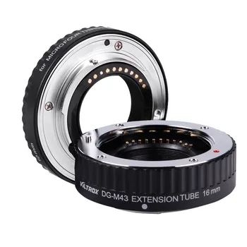 Viltrox DG Caurules 10 mm 16 mm Uzstādīt Metāla Gredzenu Mount Auto Fokuss Macro Extension Tube Set for Micro 4/3 M4/3 Kameras Objektīva Stiprinājums DG-M43