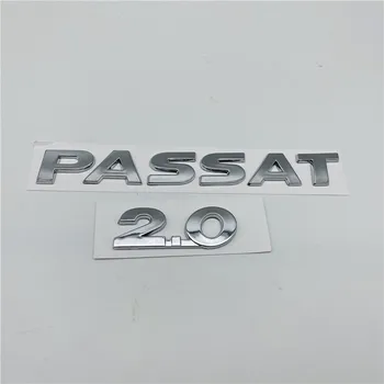 VW Passat 2.0 Aizmugures Trunk Boot Žetons Chrome, Emblēma, Logo, Simbolu, Uzlīmes