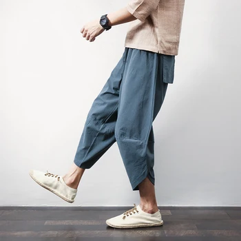 Vīrietis Pāri Bikses Kokvilnas Gadījuma Harēma Bikses Vīriešiem Ir 2021. Jaunu Cieto Korejiešu Stilā Vīriešiem Treniņbikses Hiphop Jogger Bikses Streetwear