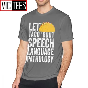 Vīriešu Runas Terapeits, T Krekli, Dariet Mums Taco Cīkstēšanās, Runas Valodas Patoloģija T-Krekls Mens Beach Tee Krekls Drukas Kokvilnas Jautri Tshirt