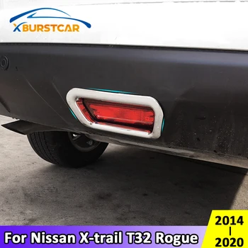 Xburstcar par Nissan X-trail Xtrail T32 Negodīgi. - 2020. Gadam Chrome Aizmugurējie Bremžu Lukturi Aizsargs Vāciņu Atpakaļ Bremžu Lukturis Melns