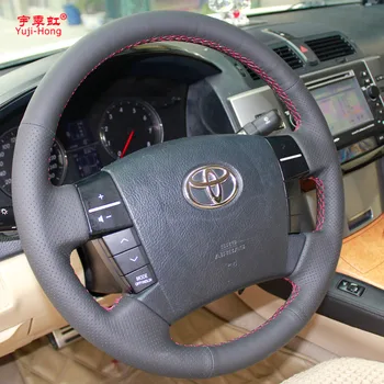 Yuji-Honkonga Automašīnas Stūres Aptver Gadījumā, Toyota MARK X REIZ no 2006. līdz 2009. gadam Mākslīgās Ādas Roku šūtas Microfiber Ādas Vāks