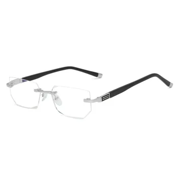 Zīmolu Vīriešu Lasījumā Bez Apmales Brilles Anti Zilā Gaisma Presbyopic Brilles Apgriešana Lēcas Lupa Ultravieglajiem +1.0 +1.5 +2.0 ~ +4.0