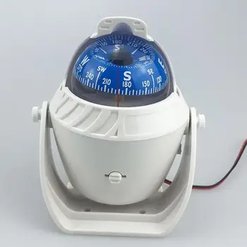Āra Kempings LED Gaismas Magnētisko Jūras Kompass Guide Bumbu Jūras Navigācijas