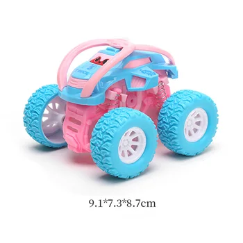 Četru riteņu Piedziņa, Bērnu Rotaļlietu Automašīnas Meitenēm Inerciālas Kravas automašīnu SUV Dinamisku Triks Auto 4WD bezceļu Transportlīdzekļa Bērnu Rotaļlietas