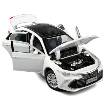 1:32 Toyota AVALON Sakausējuma Rotaļu Automašīnas Metāla Lējumiem Transportlīdzekļa Modeli, Skaņu, Gaismu, Riteņu Stūres Atlikšanas Funkcija Rotaļlietas Zēniem