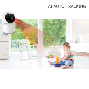 1080P WIFI IP Kameras Bezvadu Mājas Drošības Uzraudzības Pet Baby Monitor 2MP, CCTV, Video Ierakstu, divvirzienu Audio, Auto Izsekošana IS