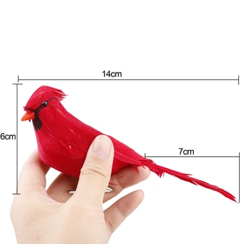 12Pcs Mākslīgā Papagaiļus Imitācija Putnu Modeli, Radošu Putu Spalvu Mājas Ārā, Dārzā, Kāzu Dekorēšana Rotājumu DIY Puse
