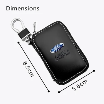 1GB Īstas Ādas Atslēgu Maks Auto Atslēgu Soma Vairāku Funkciju Taustiņu Lietā Ford Kugas Fiesta Uzmanību Mondeo Mk1 Mk2 Mk3 St Piederumi